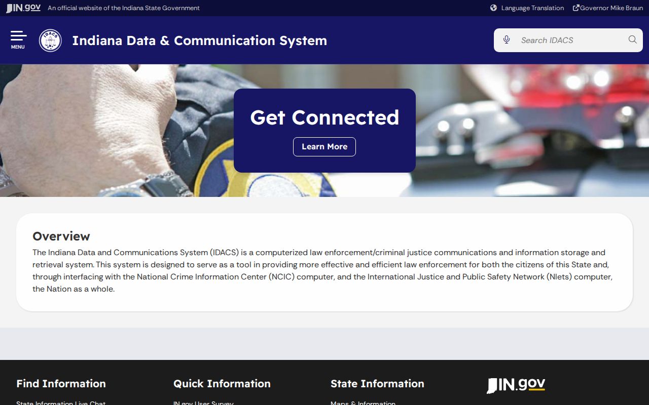 Switzerland County active warrant IDACS access information